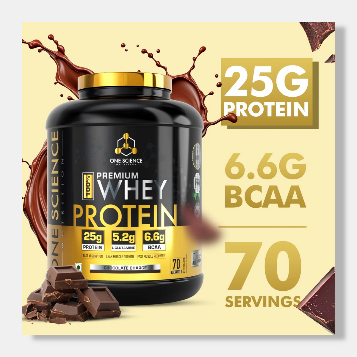One Science Whey Protein 5lb + 150g Creatine Combo