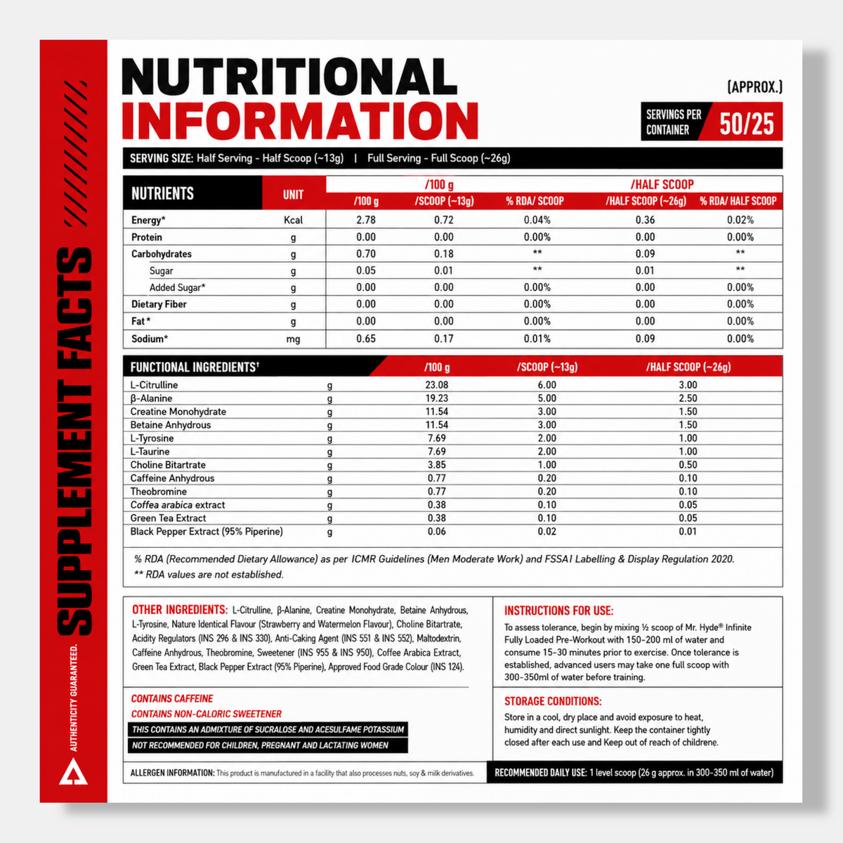 Prosupps Mr Hyde Infinite | 650g