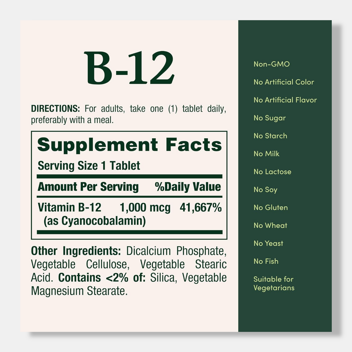 Nature's Bounty Vitamin B12 1000 mcg