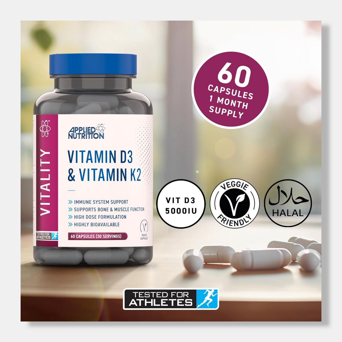 Applied Nutrition Vitamin D3 & K2