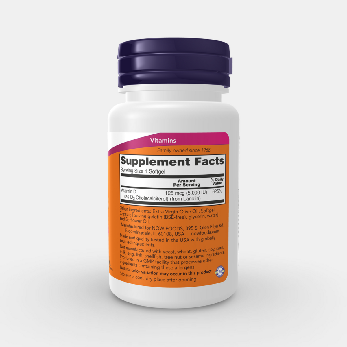 Now Foods Vitamin D3 5,000 IU