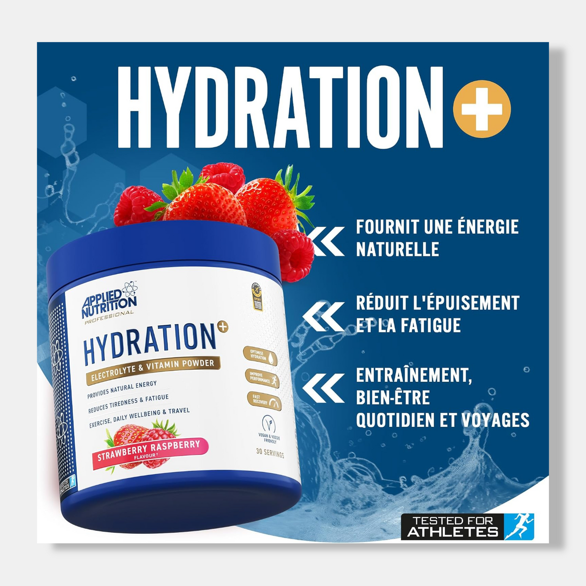 Applied Nutrition Hydration+ Electrolytes and Vitamin Powder | 240g
