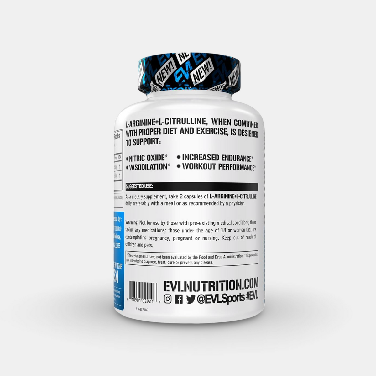 EVL L-Arginine & L-Citrulline Nitric Oxide
