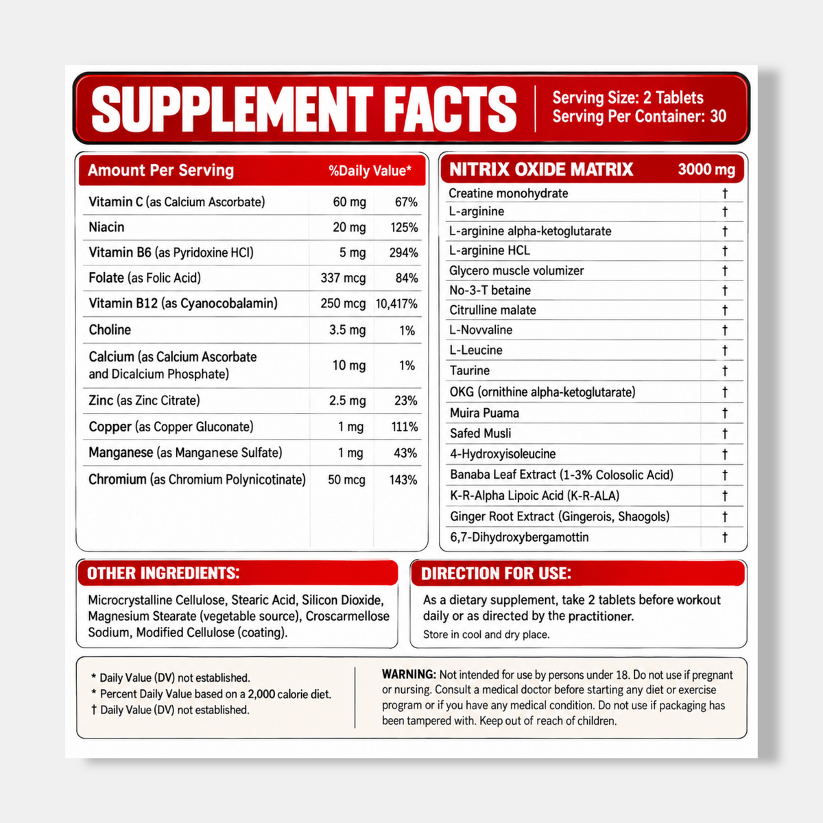 Anatomy Sniper Nitric Oxide Pump