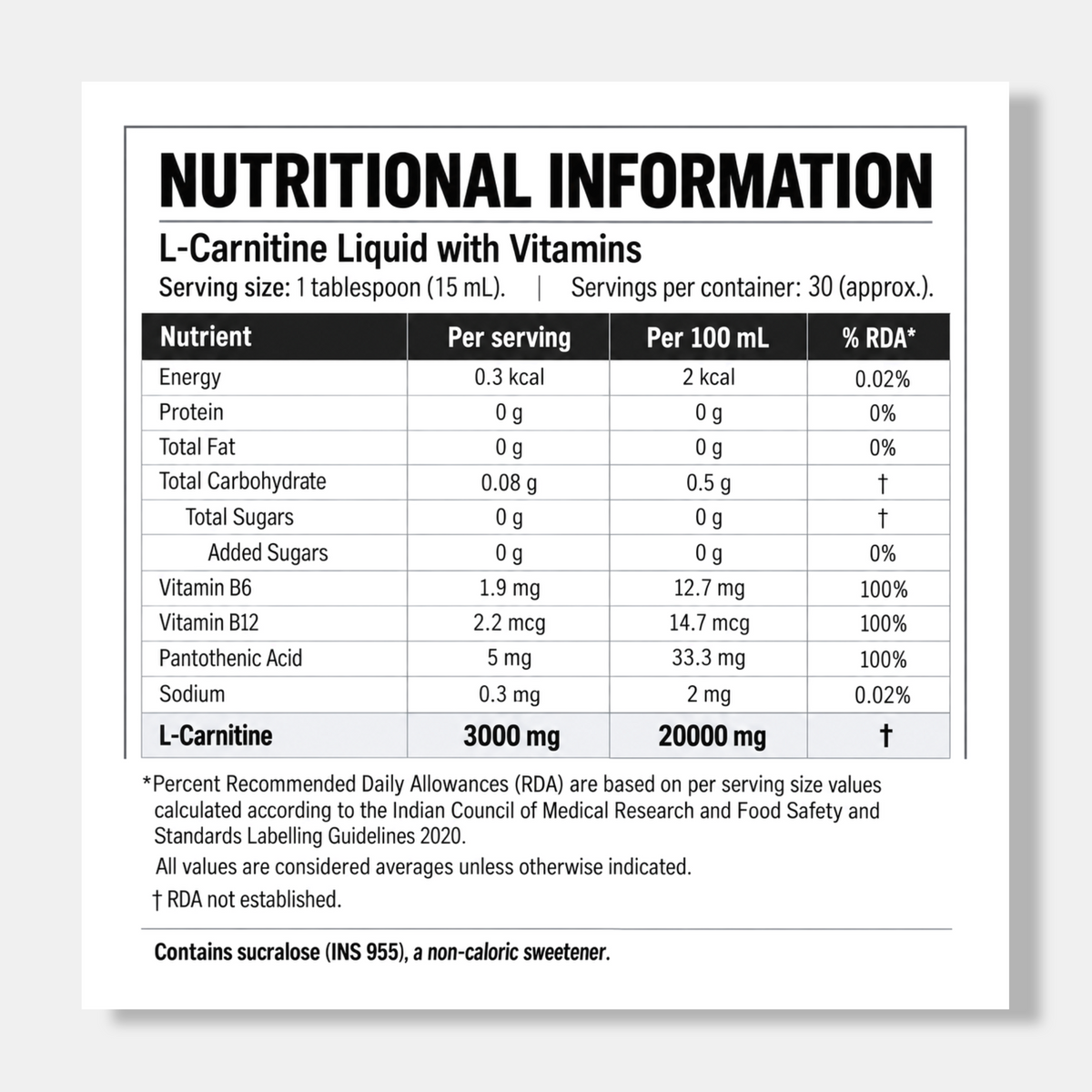 MuscleTech Platinum L-Carnitine 3000mg | 450ml