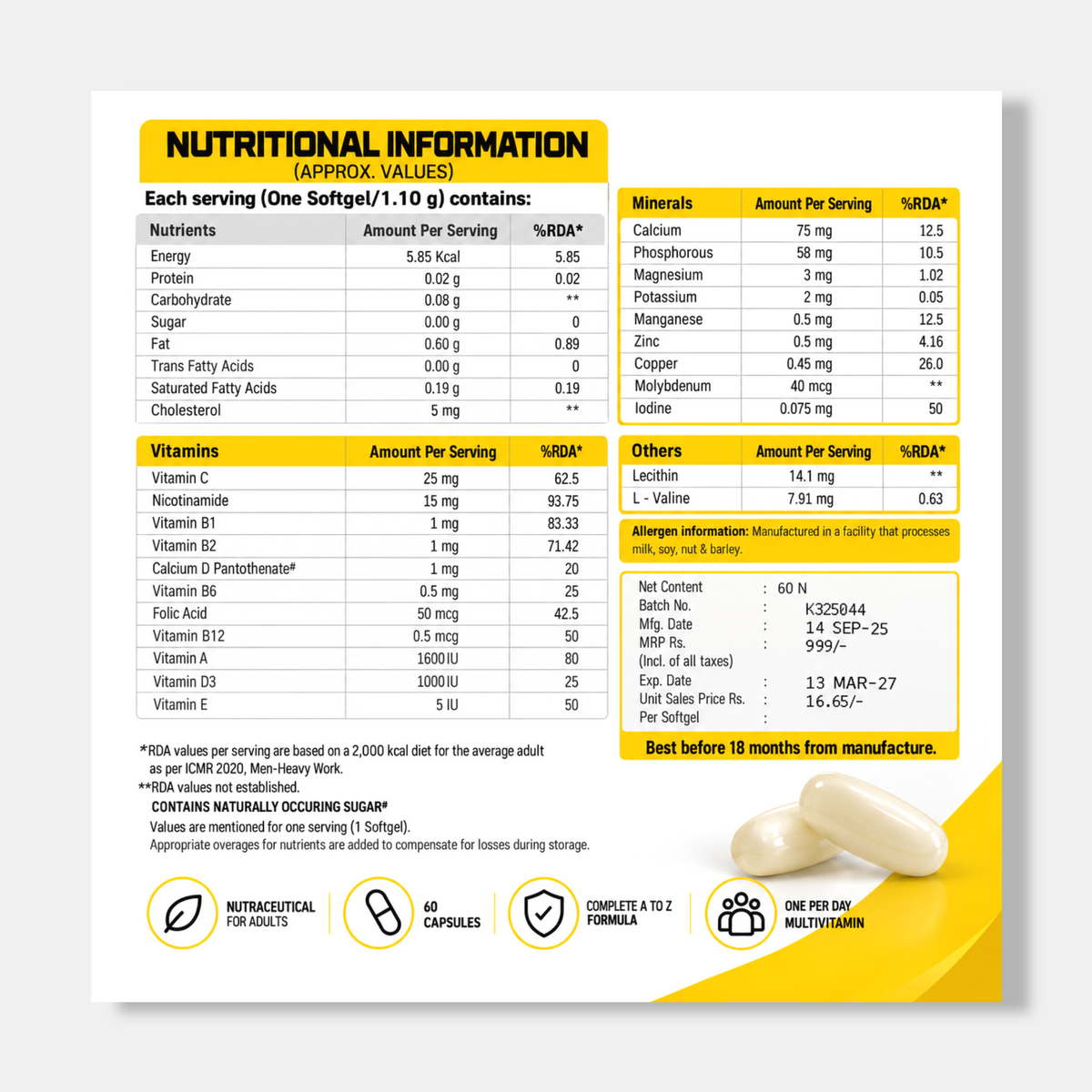 Muscle Science Multivitamins & Minerals