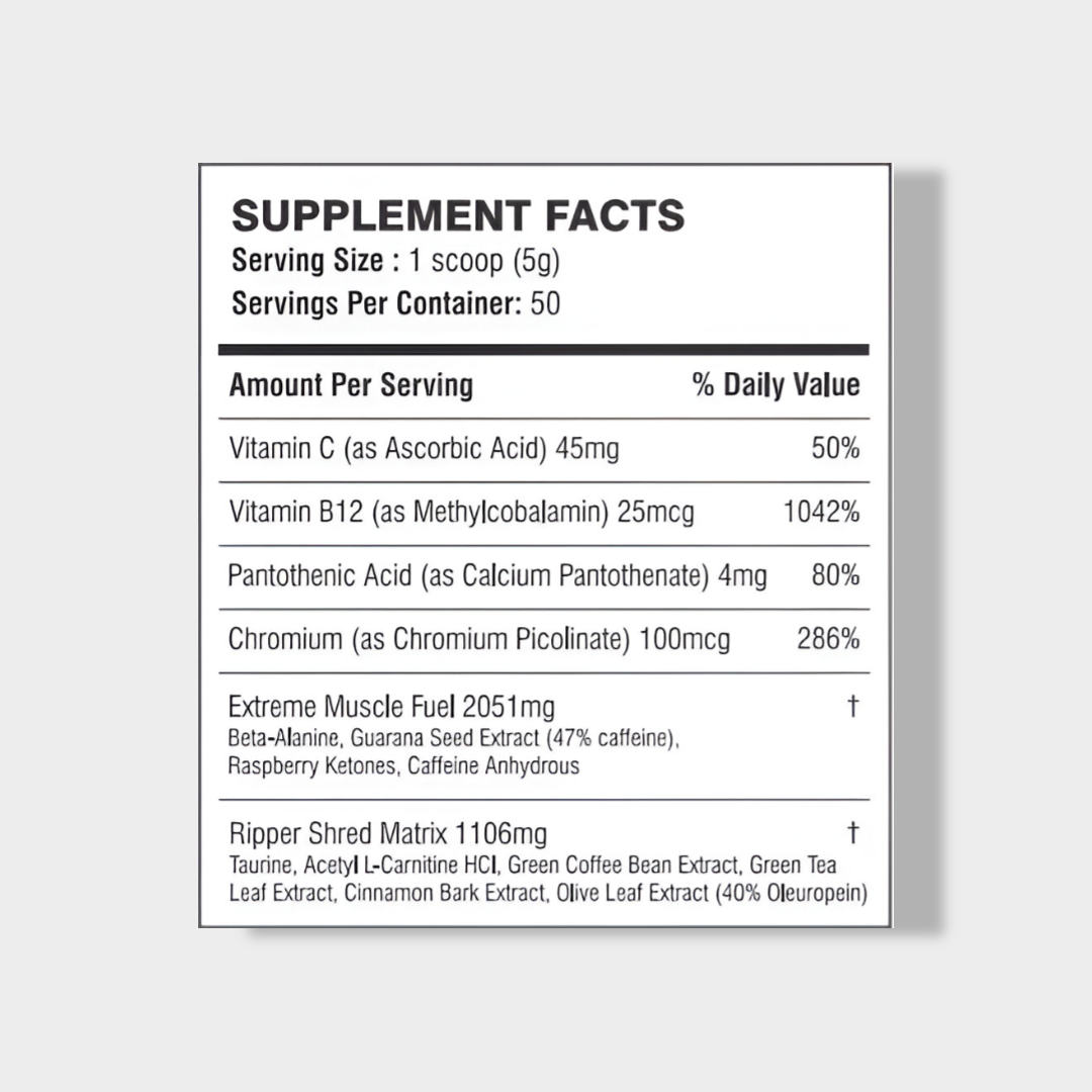 Pole Nutrition Ripper Fat Burner