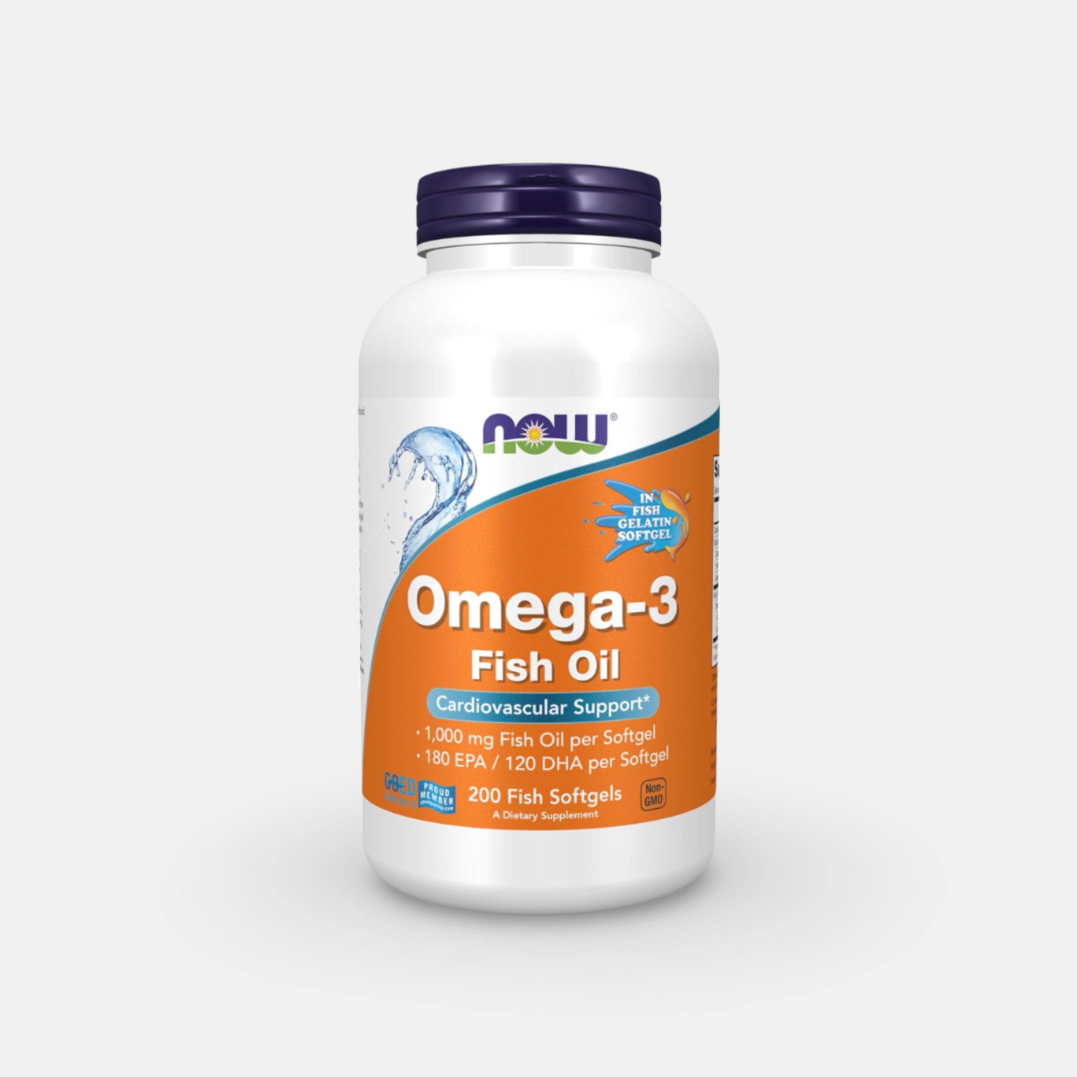 Now Foods Omega-3 Fish Oil | 200 sofgels