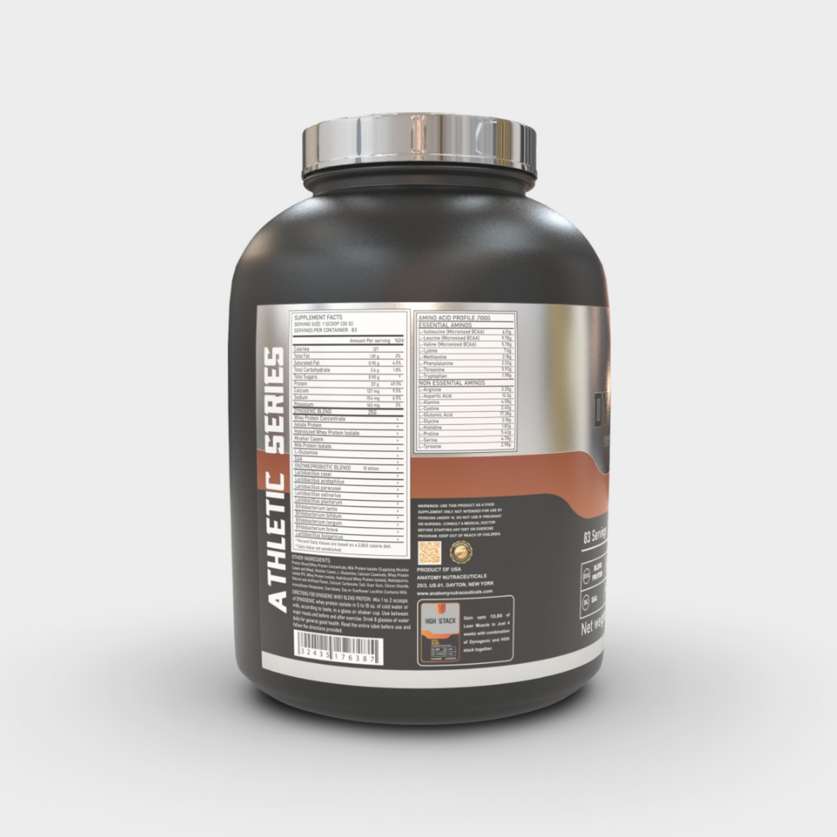 Anatomy Dynogenic Whey Blend Protein | 5.5lbs | FREE SNIPER