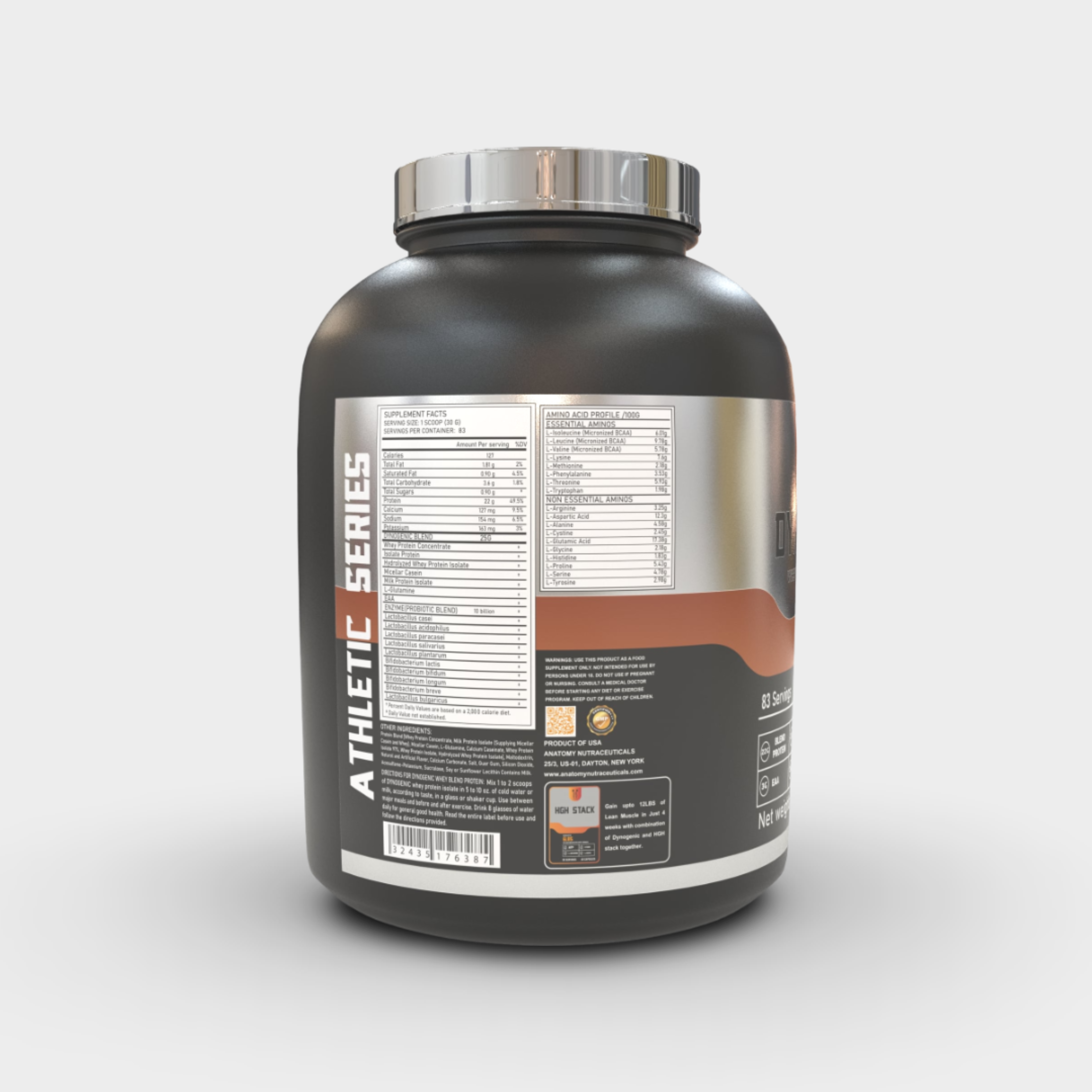 Anatomy Dynogenic Whey Blend Protein | 5.5lbs | FREE HGH STACK