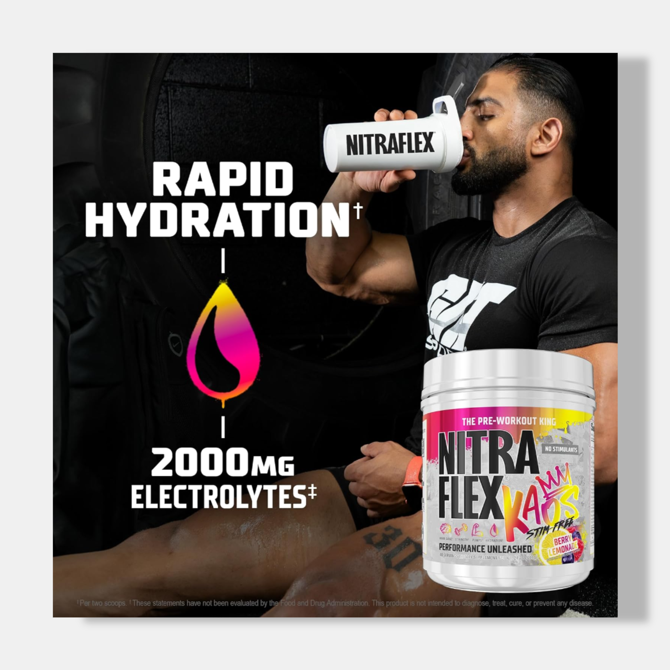 GAT SPORT Nitraflex KAOS Stimulant Free Pre-Workout | 699g