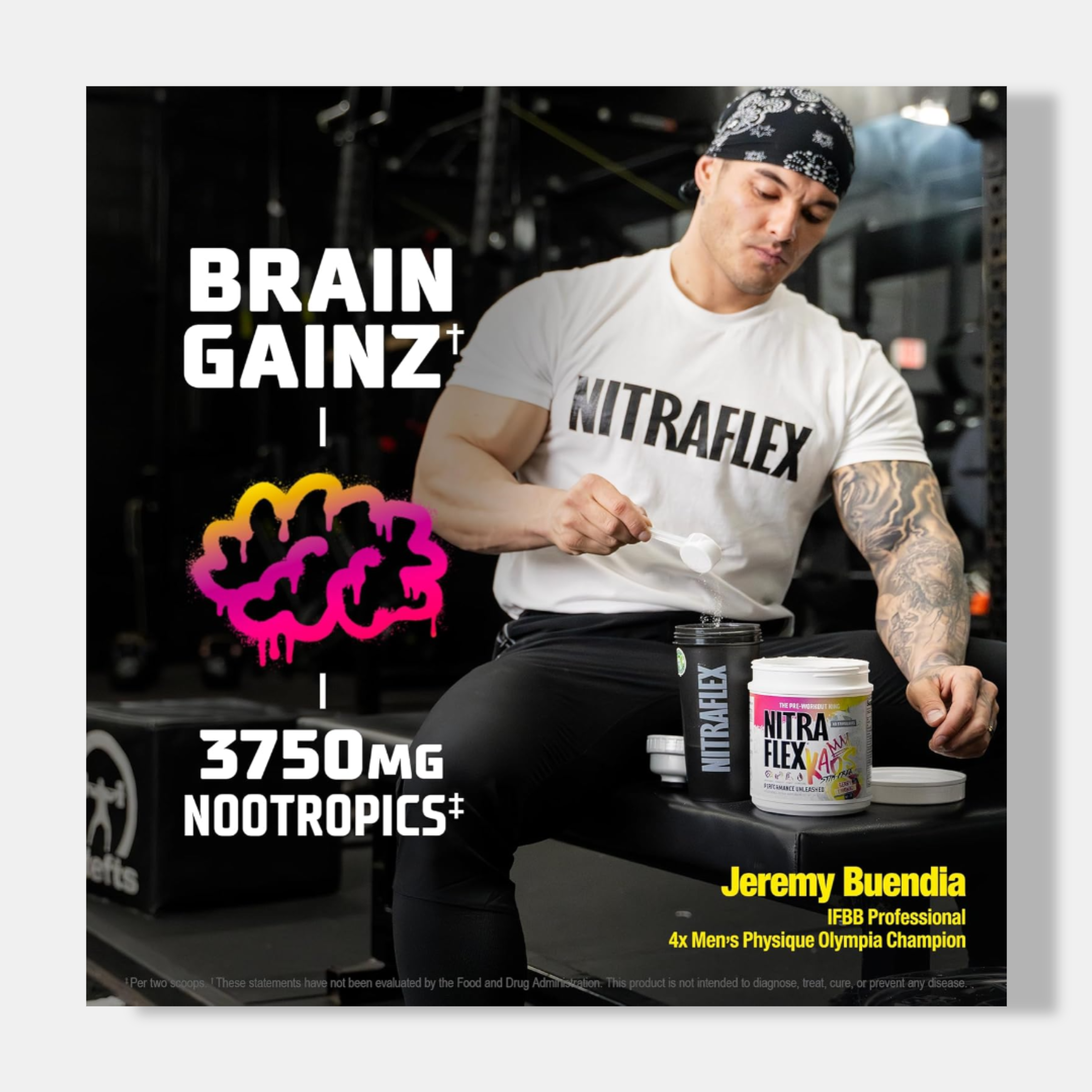 GAT SPORT Nitraflex KAOS Stimulant Free Pre-Workout | 699g
