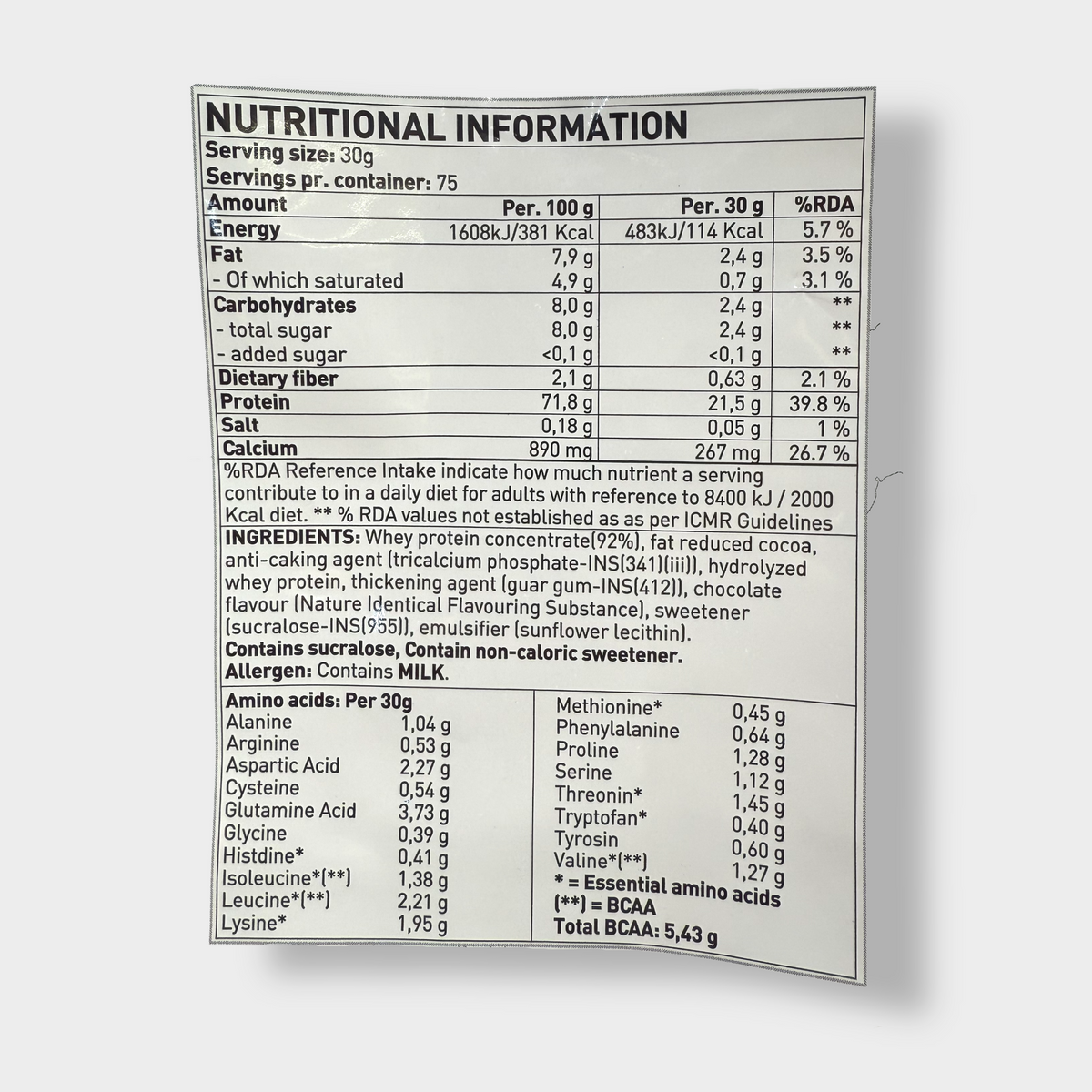 Nortech Nutrition 100% Whey Protein | 5lbs
