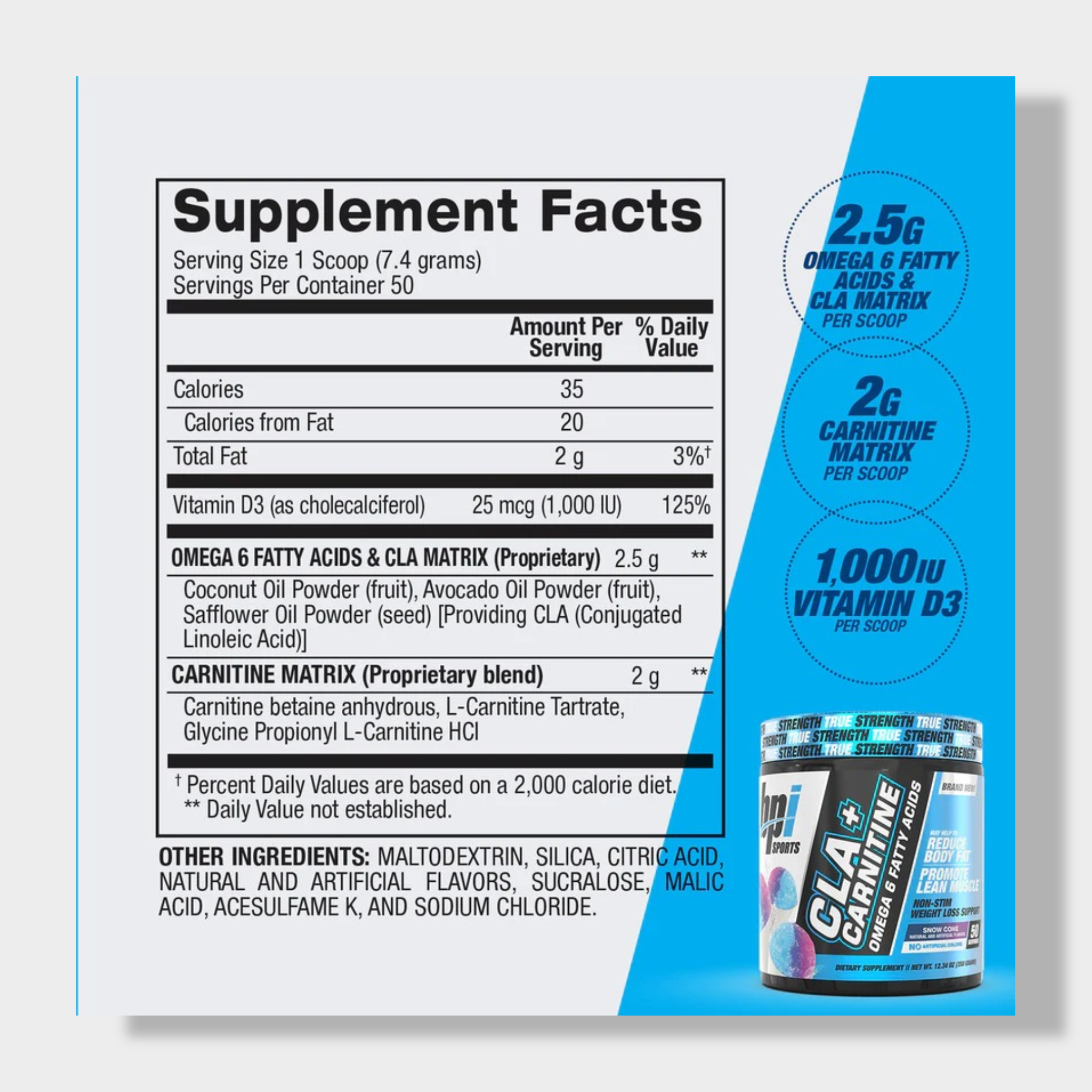 BPI Sports CLA+Carnitine | Made In USA