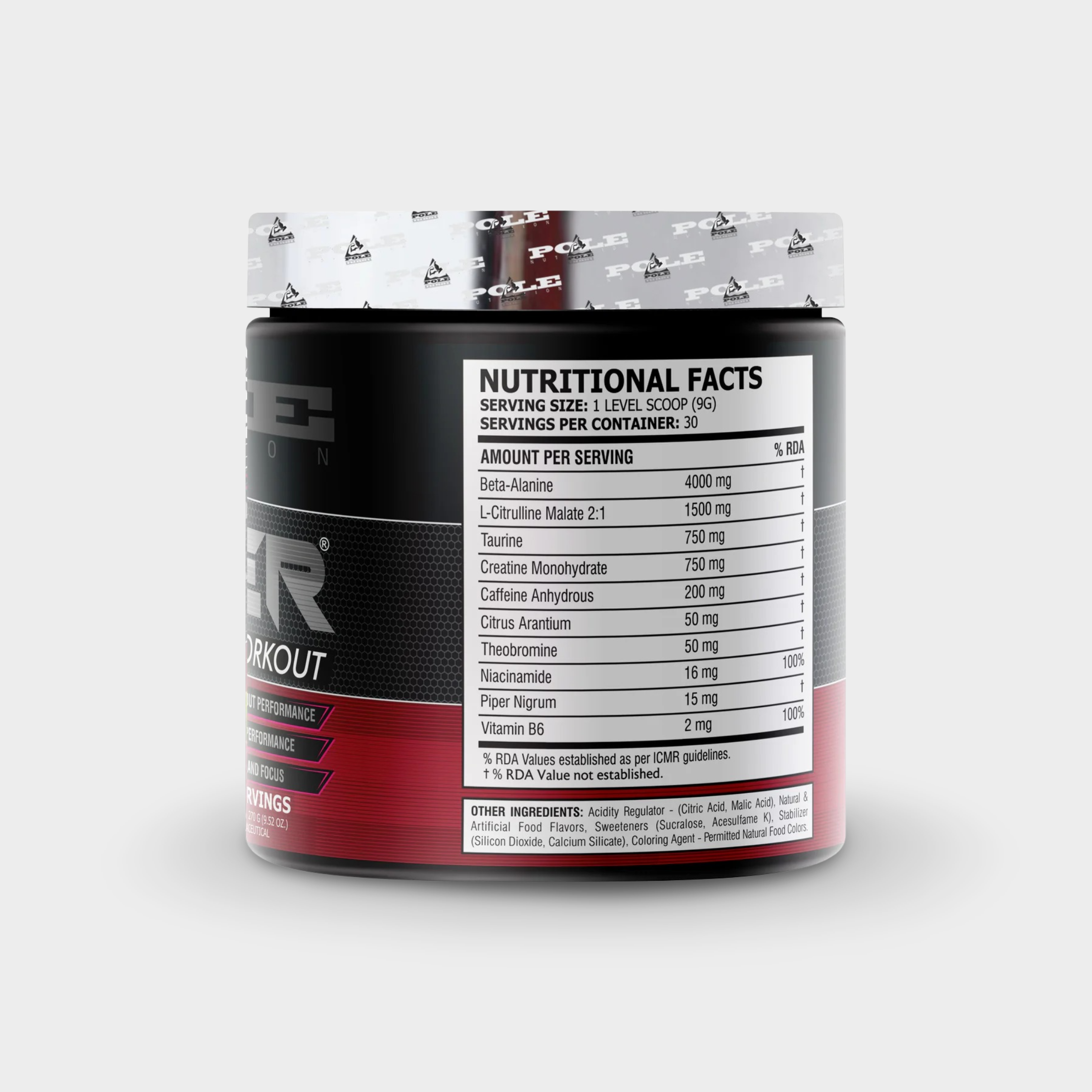 Pole Nutrition Teazer Pre-workout