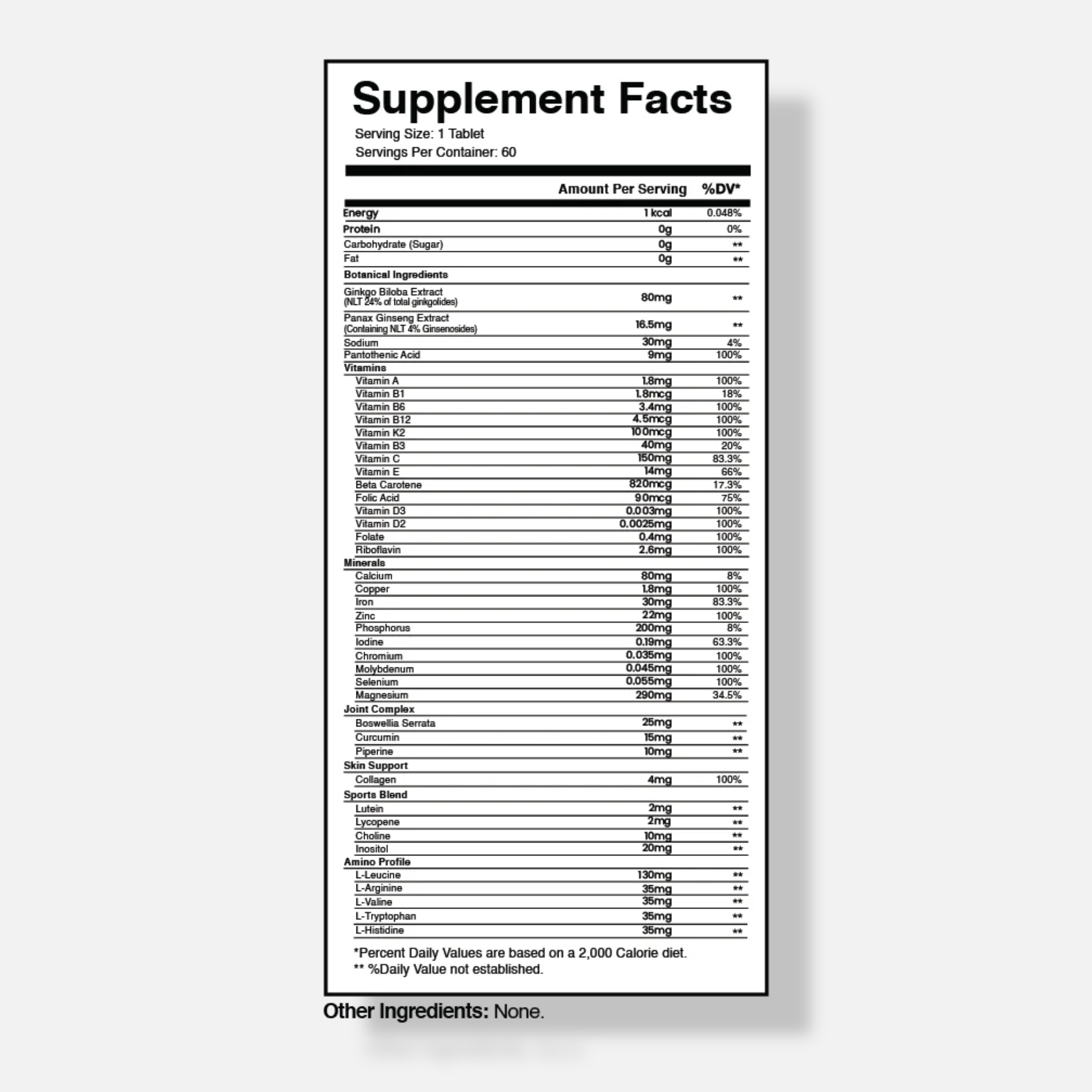 Outlast Labz Multivitamin
