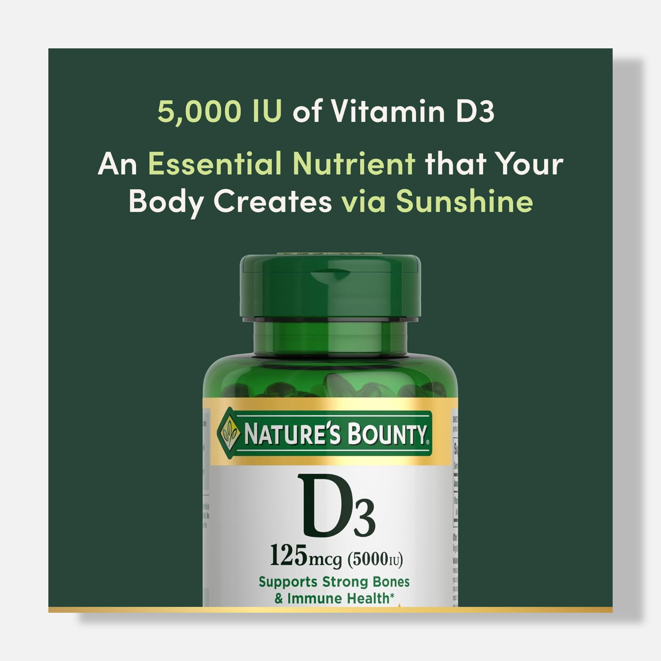 Nature's Bounty Vitamin D3 5000 IU