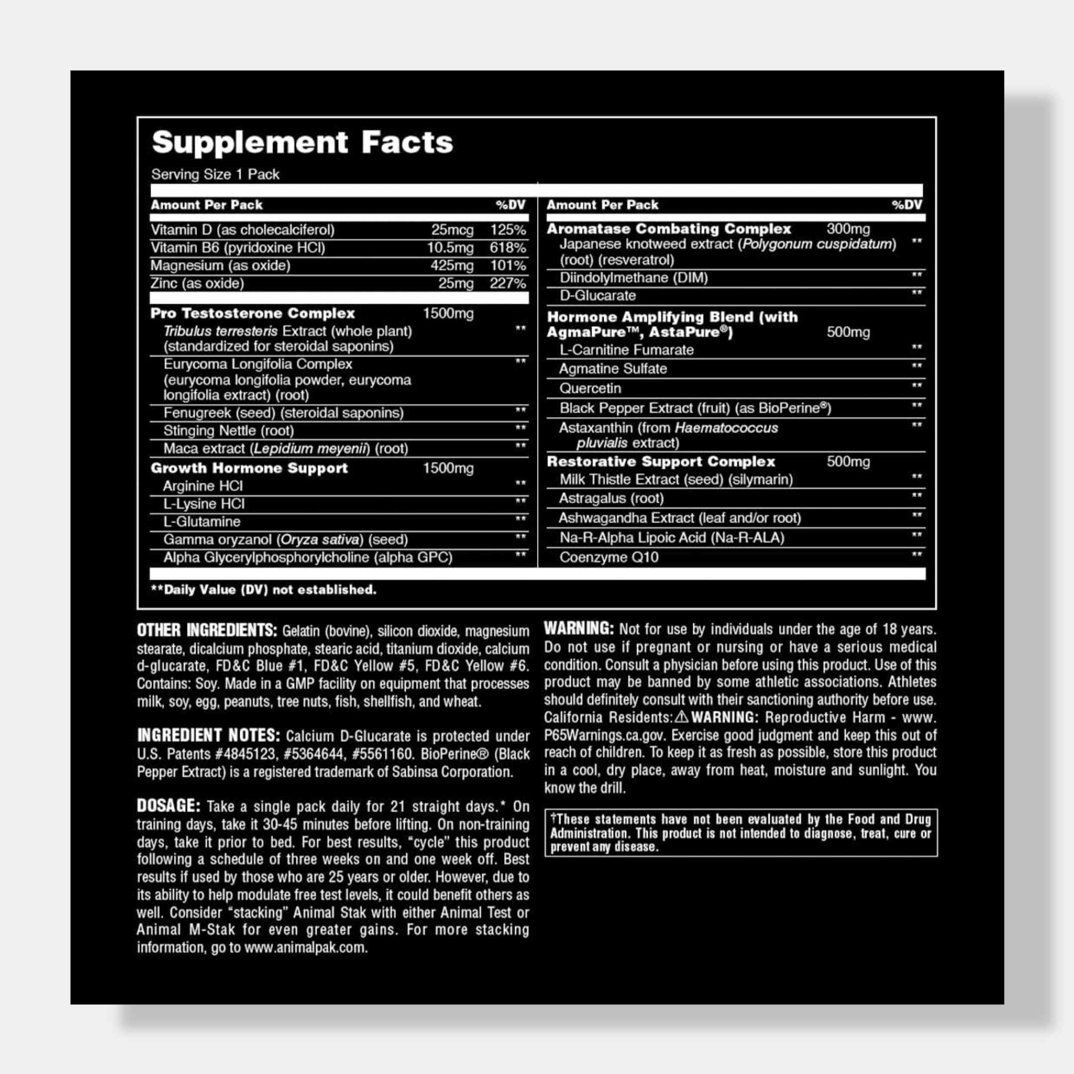 Animal Stak | Natural Testosterone Booster for Athletes
