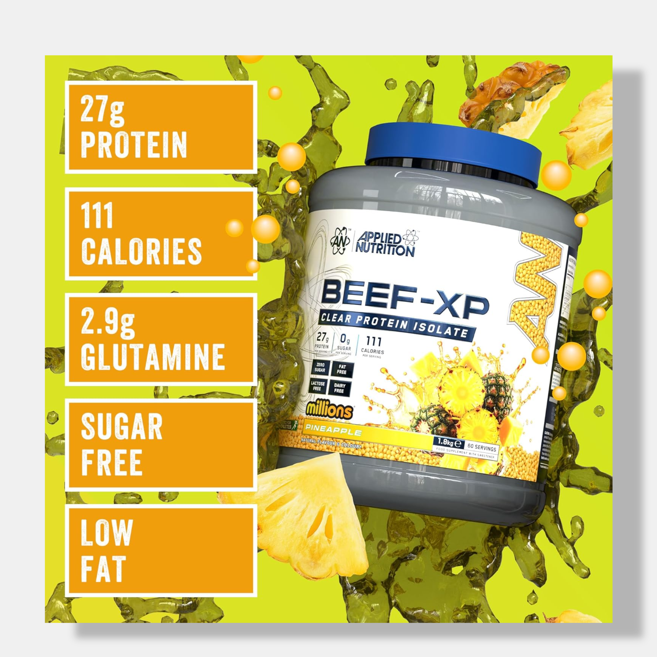 Applied Nutrition Beef XP - Clear Hydrolysed Beef Protein Isolate | 1.8kg