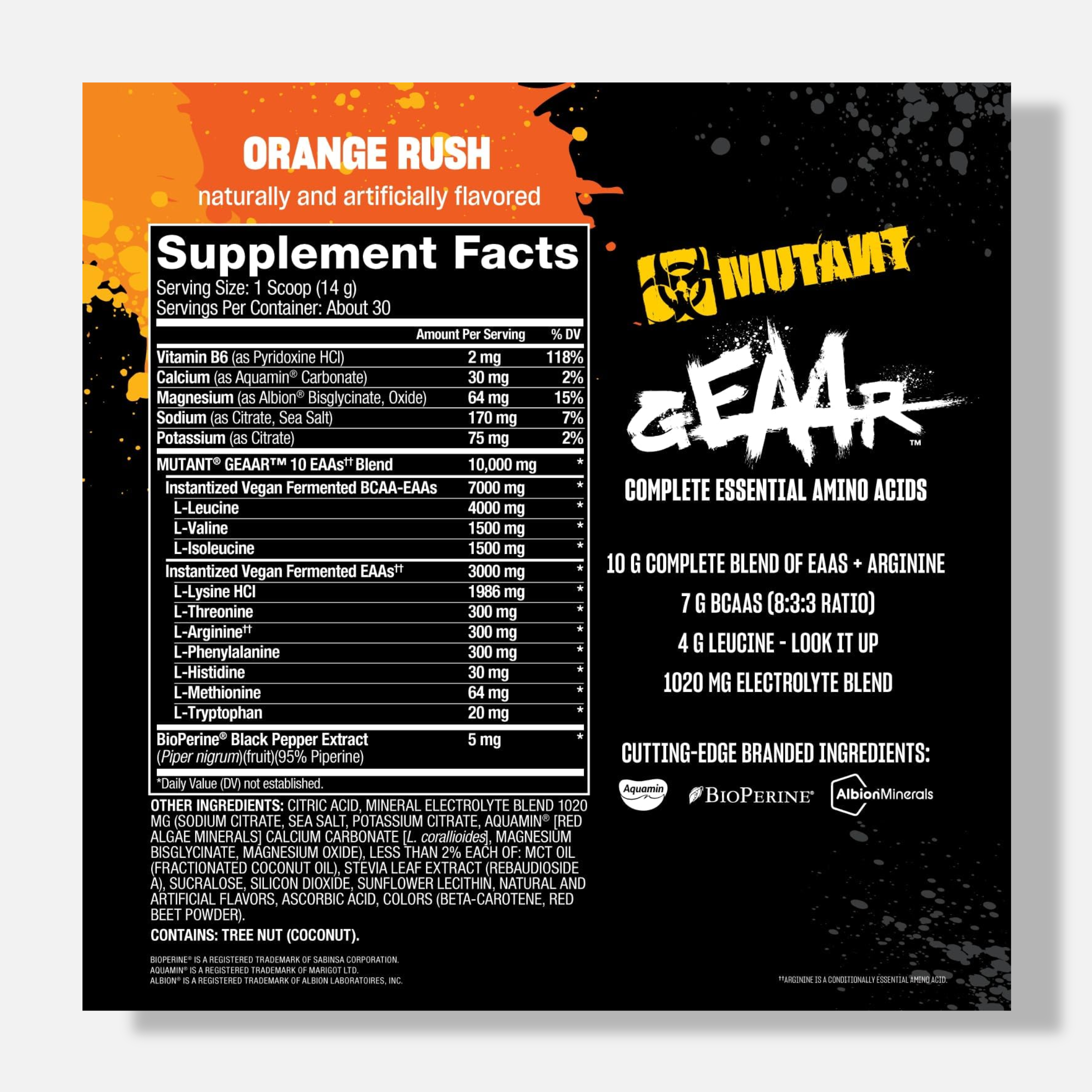 Mutant GEAAR | Complete Amino Acids | 420g