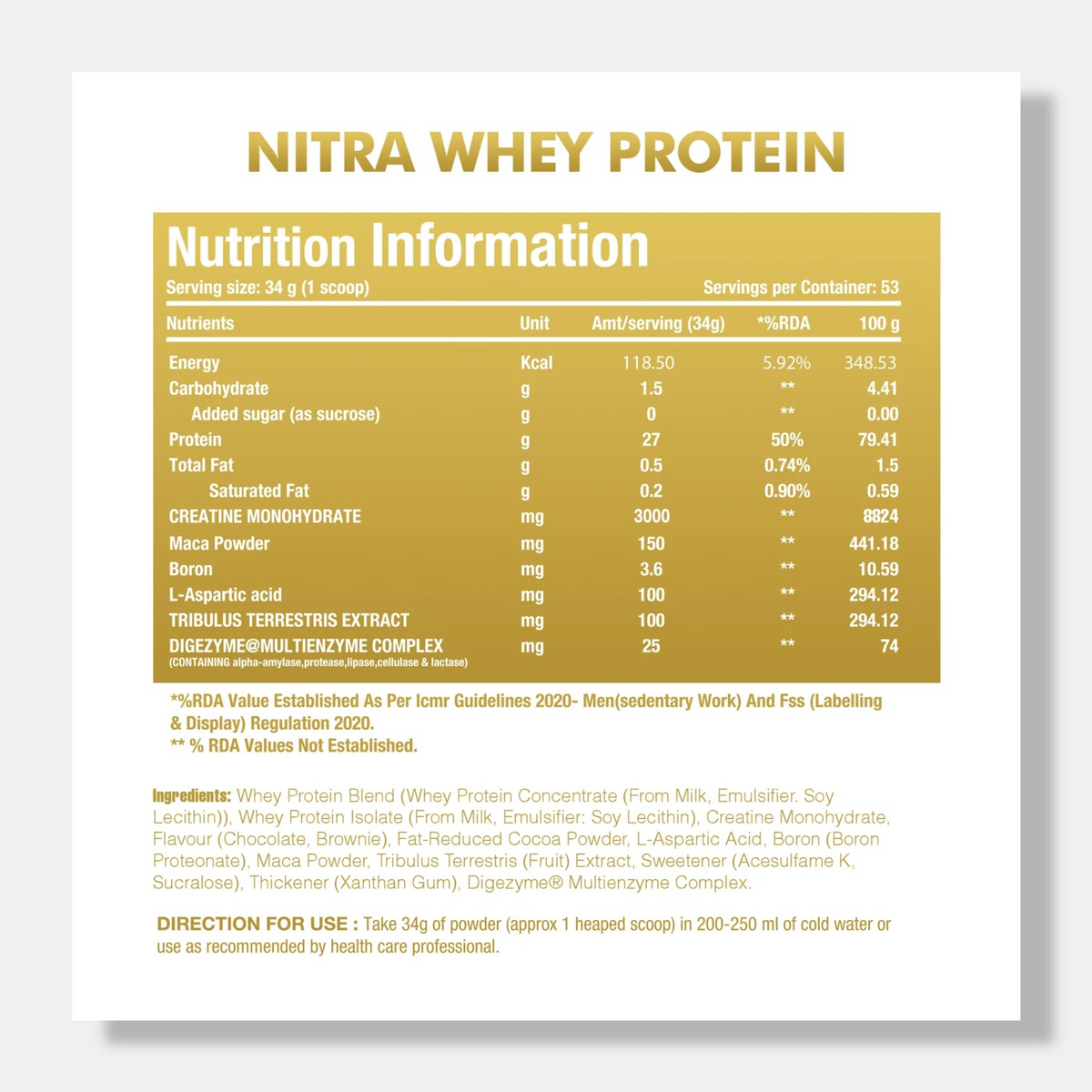 One Science Nitra Whey 5lb + Daily Multivitamin 60 caps Combo