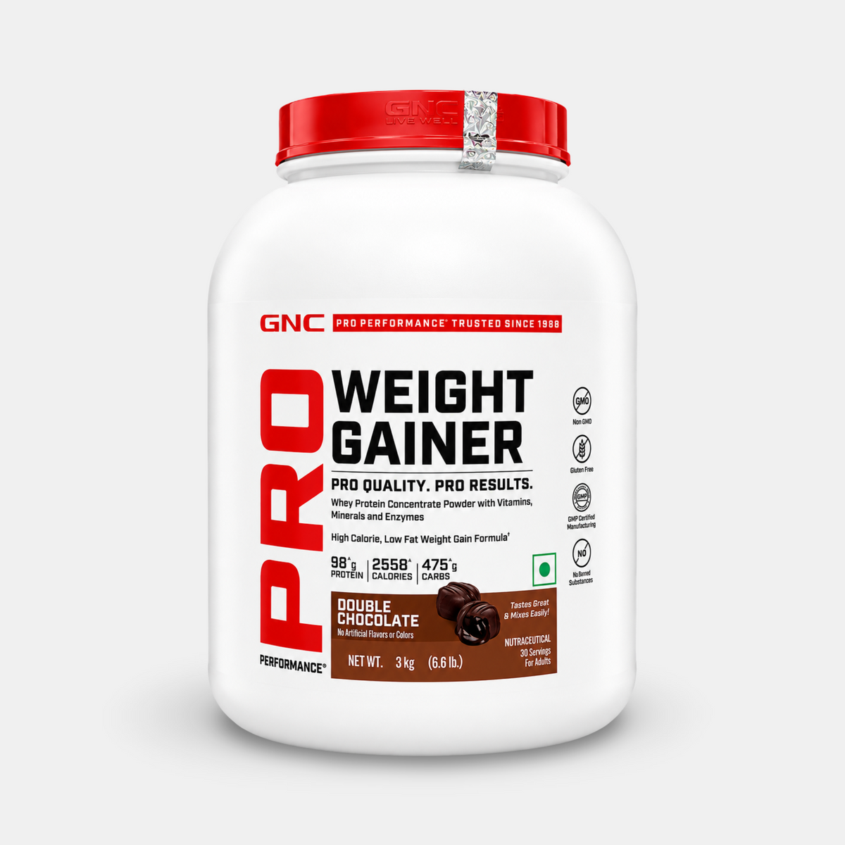GNC Pro Performance Weight Gainer - 3 kg (Double Chocolate)