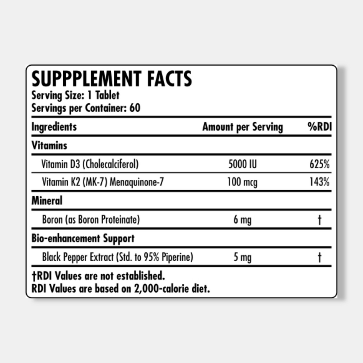 Anabolic Research Vitamin D3 & K2 (MK-7)