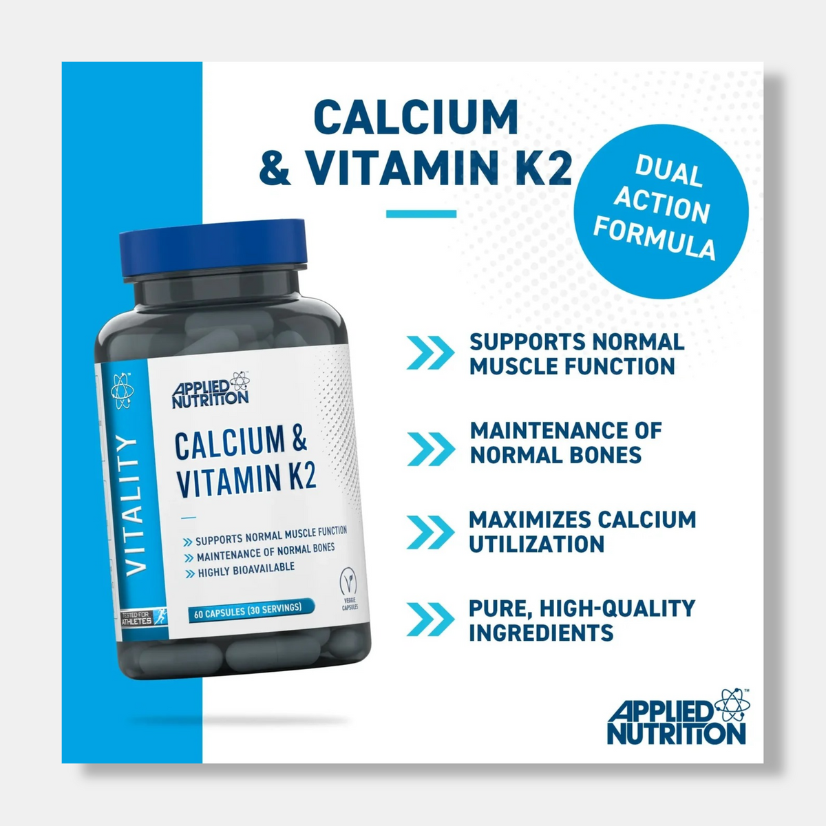 Applied Nutrition Calcium & Vitamin K2