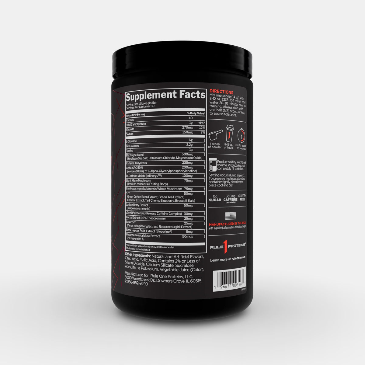 Rule1 Pre Lift Pre-Workout