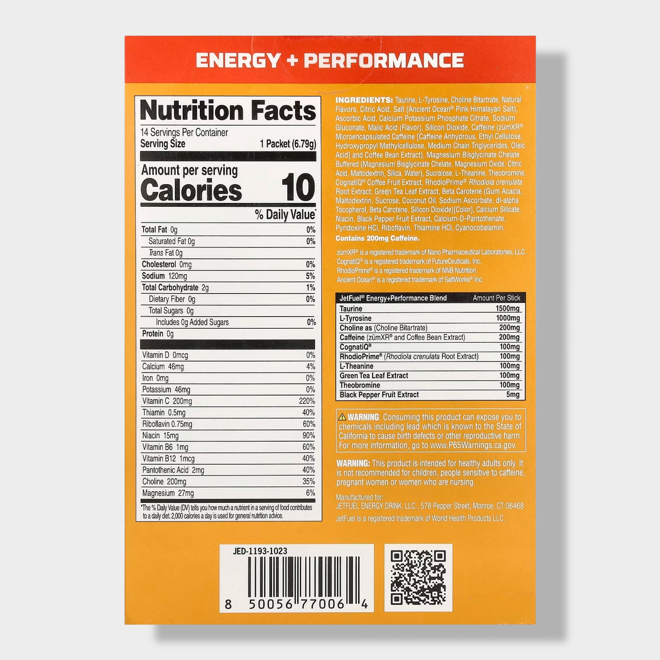 GAT, JetFuel®, Energy + Performance | Energy Sticks