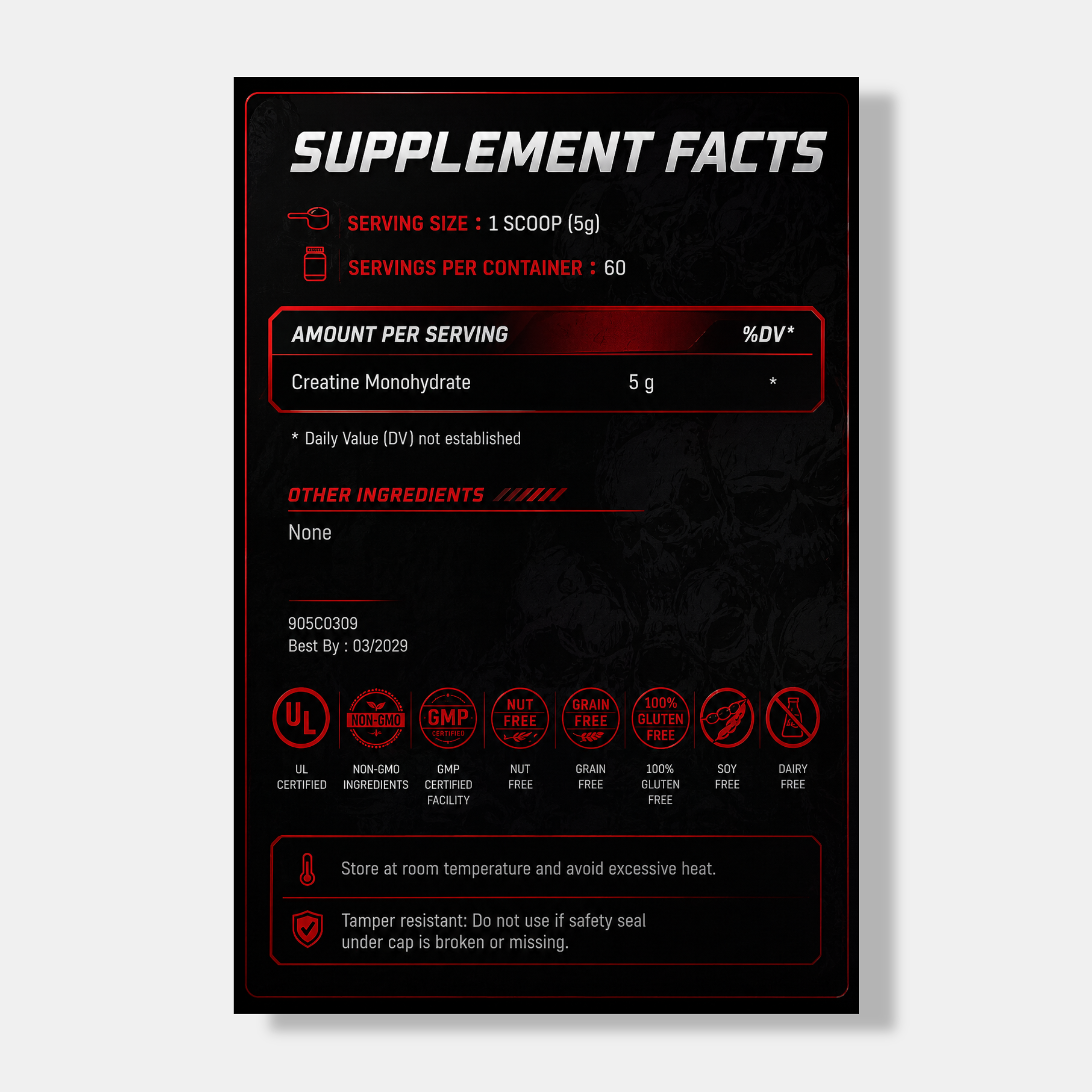 Terror Labz Creatine Monohydrate | 300g