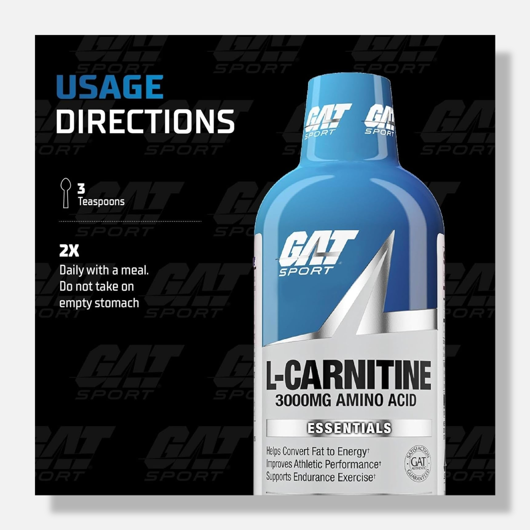 GAT Sport L-Carnitine 3000mg | 473ml